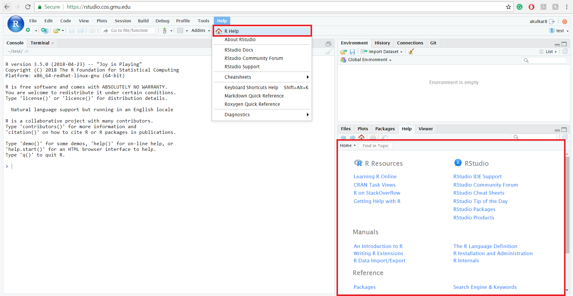  Help and documentation for R and RStudio Server | Introduction to  Computational and Data Sciences